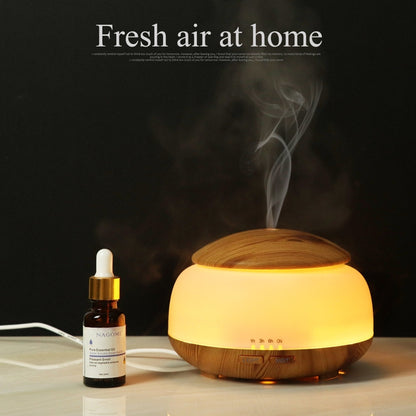 Wood Grain Humidifier Air Purifier Ultrasonic Atomization Household Aromatherapy Machine with Colorful LED Light Automatic Alcohol Sprayer, Plug Specification:AU Plug(Light Brown) - Home & Garden by buy2fix | Online Shopping UK | buy2fix