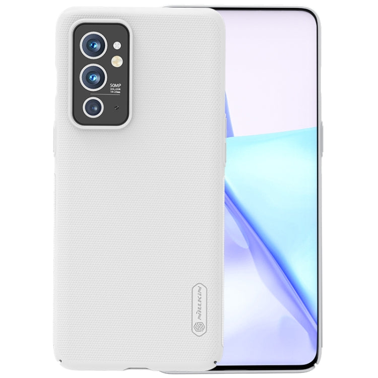 For OnePlus 9RT 5G NILLKIN Frosted Concave-convex Texture PC Phone Case(White) - OnePlus Cases by NILLKIN | Online Shopping UK | buy2fix