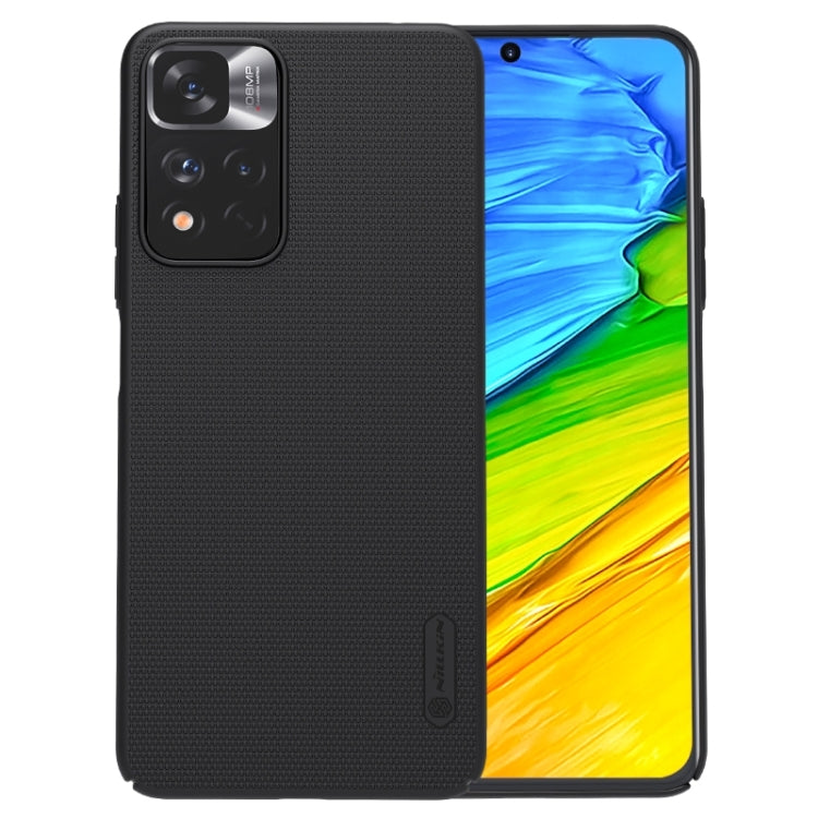 For Xiaomi Redmi Note 11 Pro Glogal / 11 Pro Glogal 5G / 11 Pro+ 5G India / 11E Pro 5G NILLKIN Frosted Concave-convex Texture PC Case (Black) - Xiaomi Cases by NILLKIN | Online Shopping UK | buy2fix