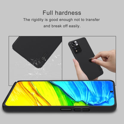 For Xiaomi Redmi Note 11 Pro Glogal / 11 Pro Glogal 5G / 11 Pro+ 5G India / 11E Pro 5G NILLKIN Frosted Concave-convex Texture PC Case (Black) - Xiaomi Cases by NILLKIN | Online Shopping UK | buy2fix