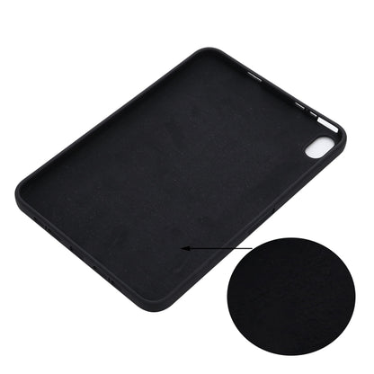 For iPad mini 6 Solid Color Liquid Silicone Dropproof Full Coverage Tablet Case(Black) - Apple Accessories by buy2fix | Online Shopping UK | buy2fix