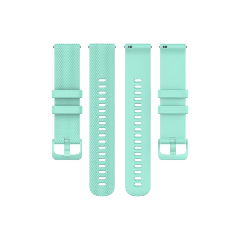 For Garmin Silicone Smart Watch Watch Band, Size:20mm Universal(Mint Green) - Watch Bands by buy2fix | Online Shopping UK | buy2fix