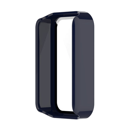 For Xiaomi Redmi Smart Band Pro PC + Tempered Glass Watch Protective Case(Ink Blue) - Smart Wear by buy2fix | Online Shopping UK | buy2fix