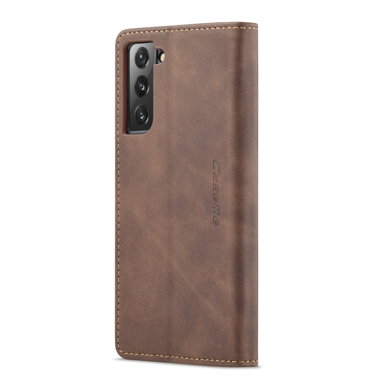 For Samsung Galaxy S22+ CaseMe 013 Multifunctional Horizontal Flip Leather Phone Case(Coffee) - Galaxy S22+ 5G Cases by CaseMe | Online Shopping UK | buy2fix