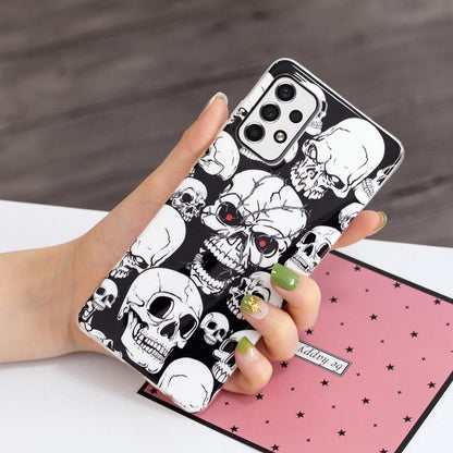 For Samsung Galaxy A33 5G Luminous TPU Protective Phone Case(Skull) - Samsung Accessories by buy2fix | Online Shopping UK | buy2fix