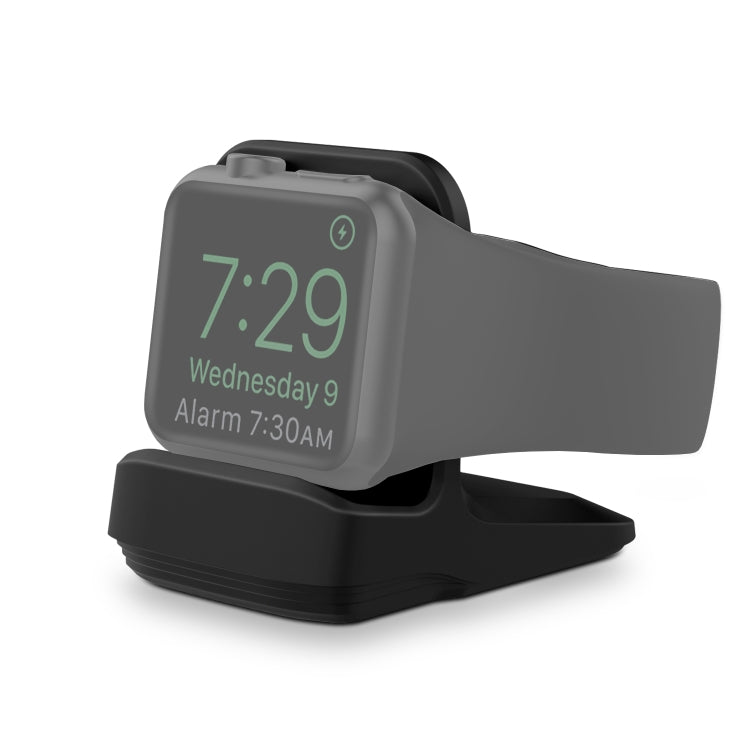 Silicone Charging Holder for Apple Watch(Black) - Charger / Holder by buy2fix | Online Shopping UK | buy2fix