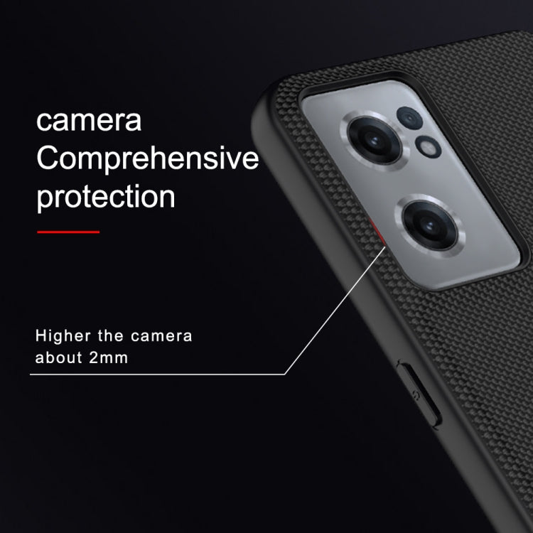 For OnePlus Nord CE 2 5G NILLKIN 3D Texture Nylon Fiber PC+TPU Phone Case(Black) - OnePlus Cases by NILLKIN | Online Shopping UK | buy2fix