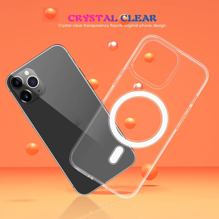 For iPhone 14 Plus Magsafe Clear Acrylic PC +TPU Phone Case  (Transparent) - iPhone 14 Plus Cases by buy2fix | Online Shopping UK | buy2fix