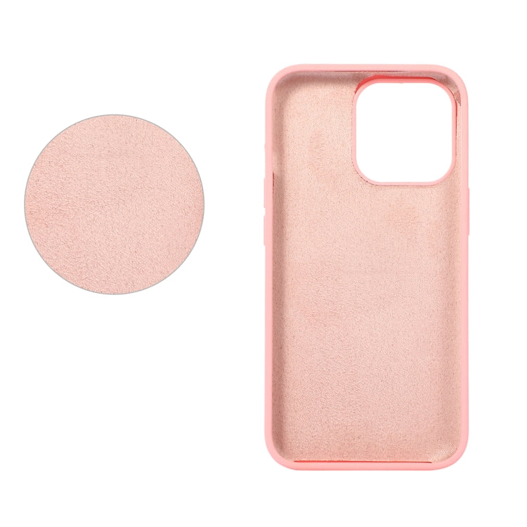 For iPhone 14 Liquid Silicone Phone Case (Sand Pink) - iPhone 14 Cases by buy2fix | Online Shopping UK | buy2fix