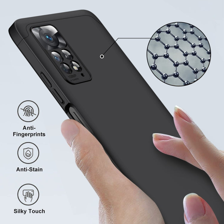 For Xiaomi Redmi Note 11 Pro 4G / 5G Global GKK Three Stage Splicing Full Coverage PC Case(Black) - Redmi Note 11 Pro Case by GKK | Online Shopping UK | buy2fix