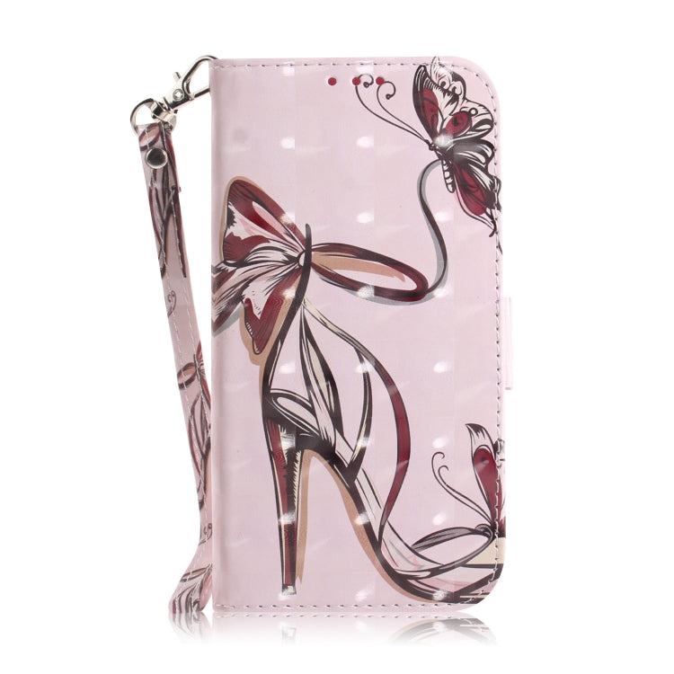 For Xiaomi 12 / 12X 3D Colored Horizontal Flip Leather Phone Case(Butterfly High-heeled) - 12 Cases by buy2fix | Online Shopping UK | buy2fix