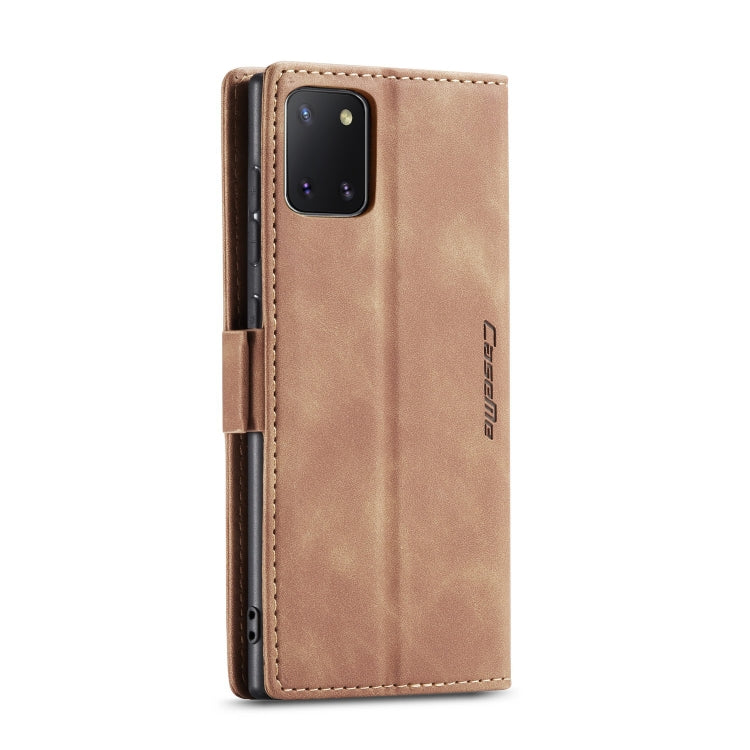 For Galaxy A81 / Note 10 Lite CaseMe Multifunctional Horizontal Flip Leather Case, with Card Slot & Holder & Wallet(Brown) - Samsung Accessories by CaseMe | Online Shopping UK | buy2fix