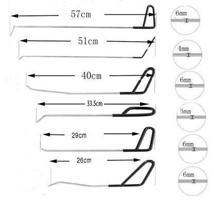 Q1 7 in 1 Car Paintless Dent Repair Hail Remover Hooks Rods Kit - In Car by buy2fix | Online Shopping UK | buy2fix