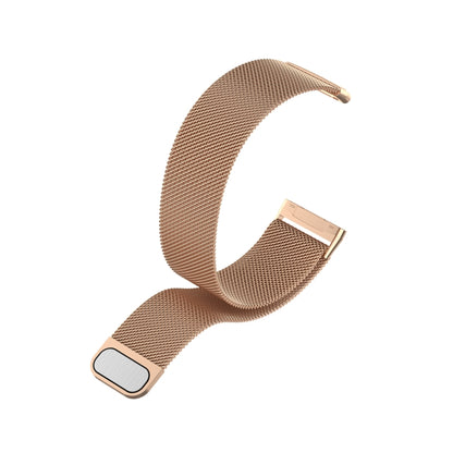 For Fitbit  Versa 4 Milanese Magnetic Metal Weave Watchband(Rose Gold) - Watch Bands by buy2fix | Online Shopping UK | buy2fix