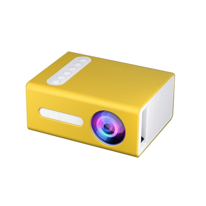 T300 25ANSI LED Portable Home Multimedia Game Projector, Plug Type:AU Plug(Yellow) - Consumer Electronics by buy2fix | Online Shopping UK | buy2fix