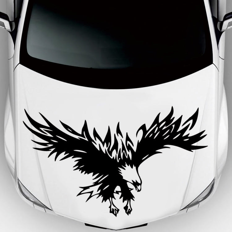 D-733 Eagle Pattern Car Modified Hood Decorative Sticker(Black) - In Car by buy2fix | Online Shopping UK | buy2fix