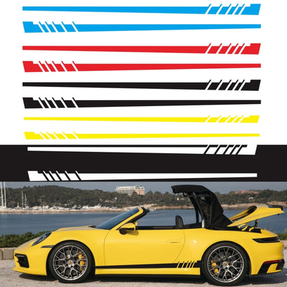2 PCS/Set D-854 Stripe Pattern Car Modified Decorative Sticker(Black) - In Car by buy2fix | Online Shopping UK | buy2fix