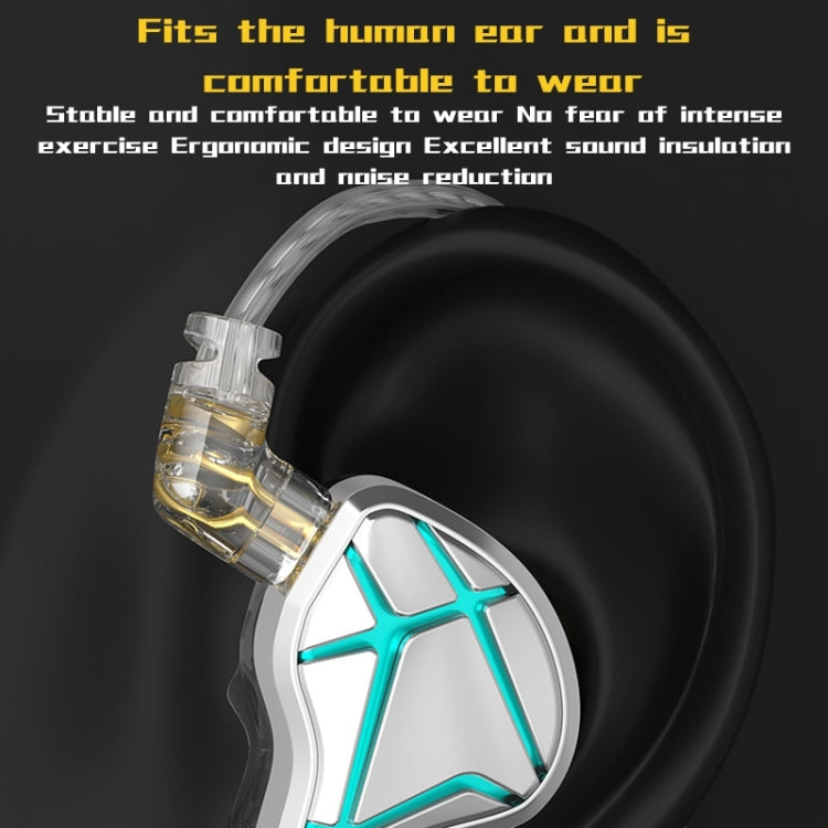 KZ-ESX 12MM Dynamic Subwoofer Sports In-Ear HIFI Headphones,Length: 1.2m(With Microphone) - In Ear Wired Earphone by KZ | Online Shopping UK | buy2fix