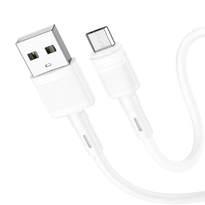 hoco X83 2.4A USB to Micro USB Victory Charging Data Cable，Length：1m(White) -  by hoco | Online Shopping UK | buy2fix
