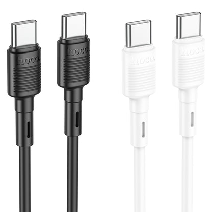 hoco X83 60W USB-C / Type-C to USB-C / Type-C Victory Charging Data Cable，Length：1m(White) -  by hoco | Online Shopping UK | buy2fix