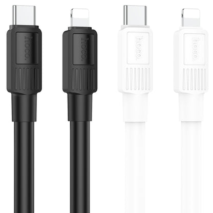 hoco X84 20W USB-C / Type-C to 8 Pin Solid PD Charging Data Cable，Length：1m(Black) - Normal Style Cable by hoco | Online Shopping UK | buy2fix