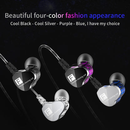 QKZ F910 In-Ear Subwoofer Dual Dynamic Earphone(Transparent) - In Ear Wired Earphone by QKZ | Online Shopping UK | buy2fix