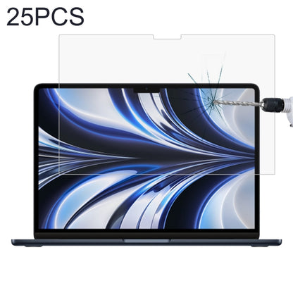 25 PCS 9H Explosion-proof Tempered Glass Film For MacBook Air 13.6 inch A2681 2022, No Retail Package - Screen Protectors by buy2fix | Online Shopping UK | buy2fix