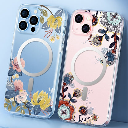 For iPhone 14 Pro Max Flower Frosted MagSafe Phone Case (Gypsophila) - iPhone 14 Pro Max Cases by buy2fix | Online Shopping UK | buy2fix