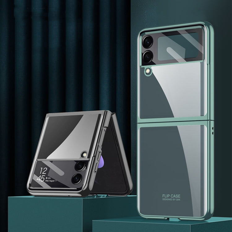 For Samsung Galaxy Z Flip4 GKK Integrated Electroplating Full Coverage Phone Case(Blue) - Galaxy Z Flip4 5G Cases by GKK | Online Shopping UK | buy2fix