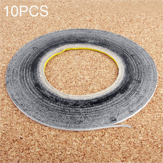 10 PCS 1mm Double Sided Adhesive Sticker Tape for Phone Touch Panel Repair, Length: 50m(Black) - Repair & Spare Parts by buy2fix | Online Shopping UK | buy2fix