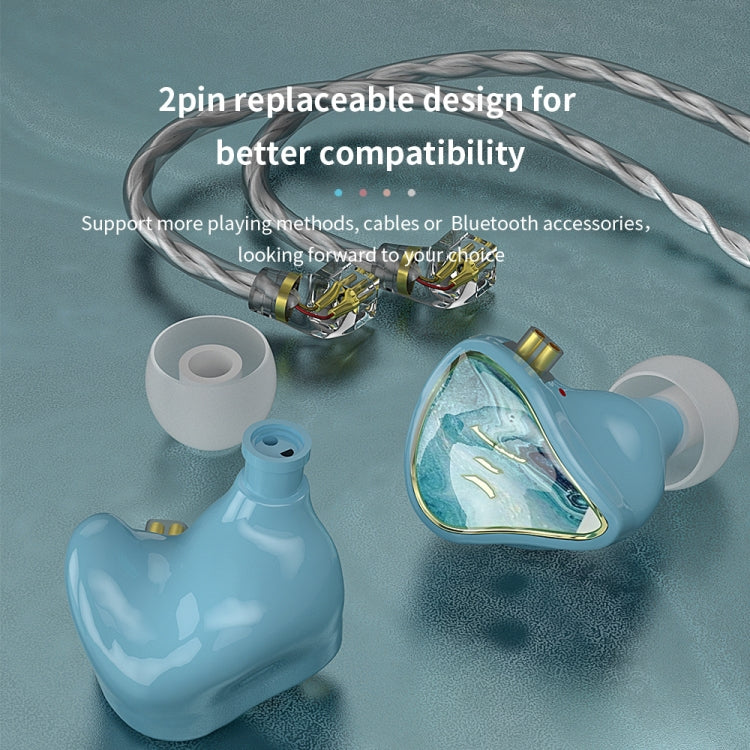 CVJ Hybrid Technology HiFi Music Wired Earphone No Mic(Rosy) - In Ear Wired Earphone by CVJ | Online Shopping UK | buy2fix