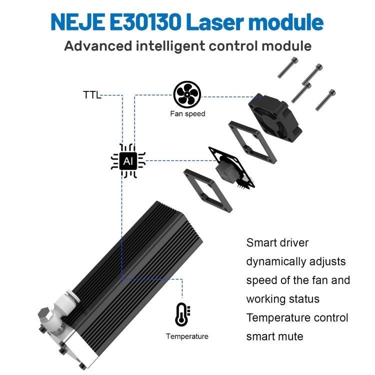 NEJE MASTER 3 MAX Laser Engraver with E30130 Laser Module(US Plug) - Consumer Electronics by NEJE | Online Shopping UK | buy2fix