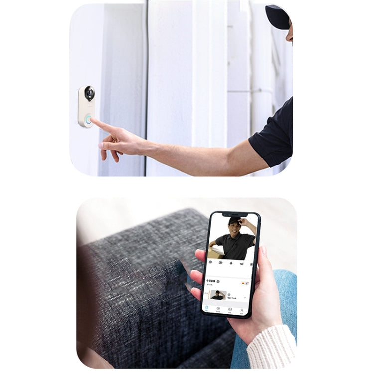 W3 150 Degree Wide Angle 1080P Smart Doorbell Set(Black) - Security by buy2fix | Online Shopping UK | buy2fix