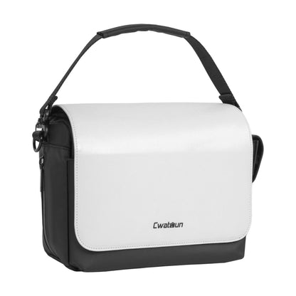 CADeN D73 Camera Sling Bag Water-resistant Shockproof Camera Handbag, Size:23.5 x 14 x 19cm Black White - Camera Accessories by CADeN | Online Shopping UK | buy2fix