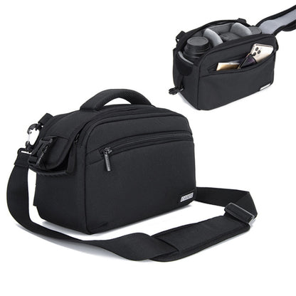 2 in 1 Camera Crossbody Shoulder Waist Bag(Black) - Camera Accessories by CADeN | Online Shopping UK | buy2fix