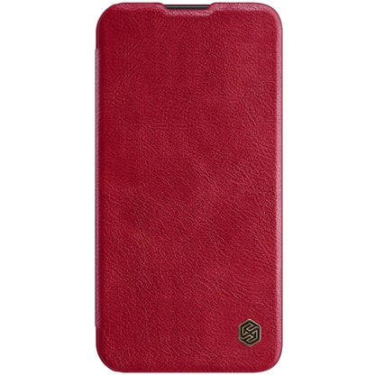 For iPhone 14 Plus  NILLKIN QIN Series Pro Crazy Horse Texture Leather Case(Red) - iPhone 14 Plus Cases by NILLKIN | Online Shopping UK | buy2fix