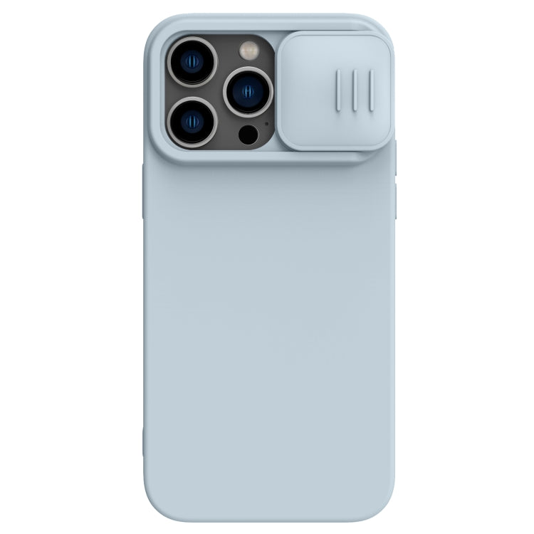 For iPhone 14 Pro Max NILLKIN CamShield Liquid Silicone Phone Case (Grey) - iPhone 14 Pro Max Cases by NILLKIN | Online Shopping UK | buy2fix