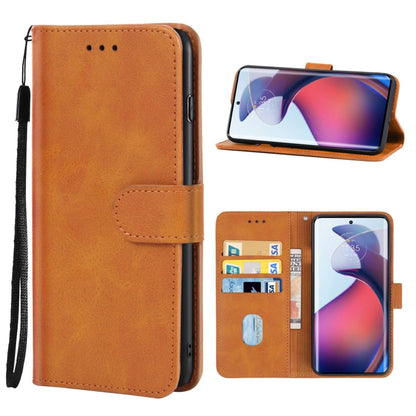 For Motorola Moto G72 Leather Phone Case(Brown) - Motorola Cases by buy2fix | Online Shopping UK | buy2fix