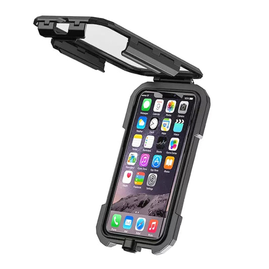 Kewig M18S-A2 Motorcycle / Bicycle Rearview Mirror Wireless Charging Waterproof Box Mobile Phone Holder - Holder by Kewig | Online Shopping UK | buy2fix