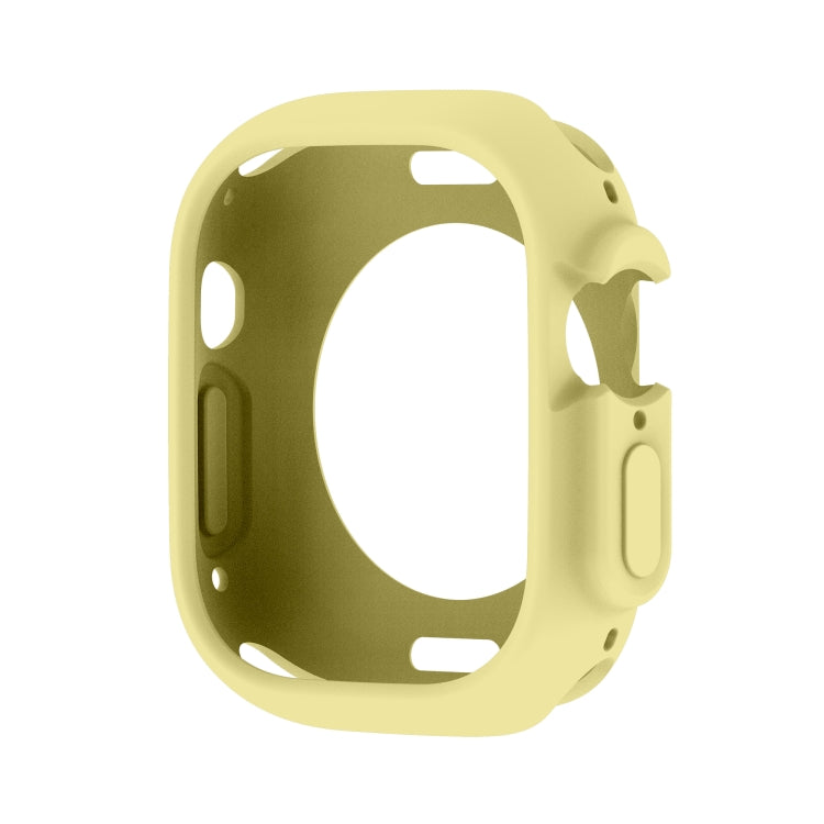For Apple Watch Ultra 49mm Candy TPU Protective Case(Yellow) - Watch Cases by buy2fix | Online Shopping UK | buy2fix
