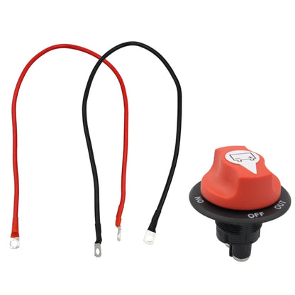 50A 10AWG Car Yacht Battery Selector Isolator Disconnect Rotary Switch Cut With Power Cord - In Car by buy2fix | Online Shopping UK | buy2fix