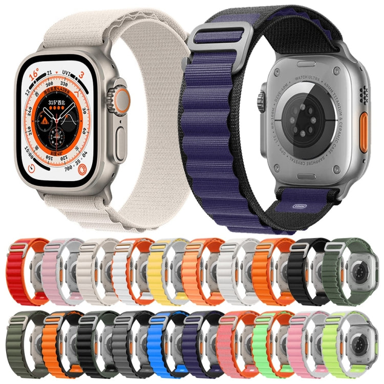 For Apple Watch Ultra 49mm Nylon Watch Band (Army Green) - Smart Wear by buy2fix | Online Shopping UK | buy2fix