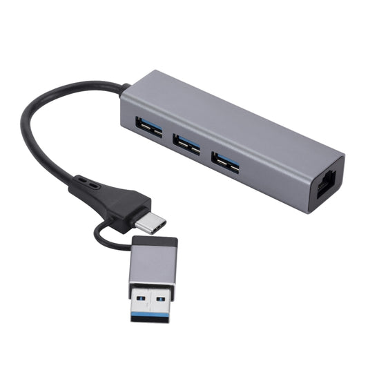 SL-006 USB3.0 Gigabit Network Type-C to Network Port USB x 3 HUB - Computer & Networking by buy2fix | Online Shopping UK | buy2fix