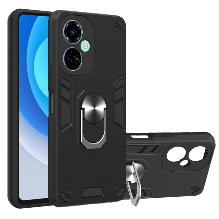 For Tecno Camon 19/Camon 19 Pro 5G 2 in 1 Armour Series PC + TPU Protective Phone Case(Black) - Tecno Cases by buy2fix | Online Shopping UK | buy2fix