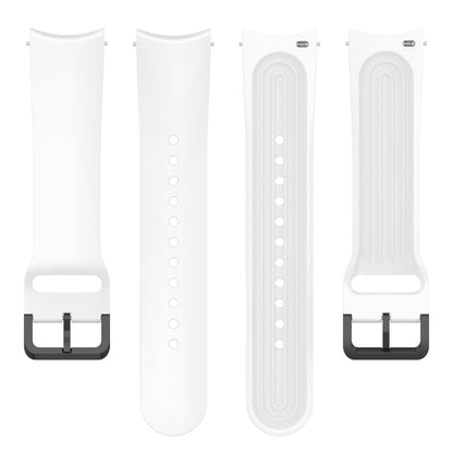 For Xiaomi Watch S1 Pro Silicone Watch Band(White) - Watch Bands by buy2fix | Online Shopping UK | buy2fix