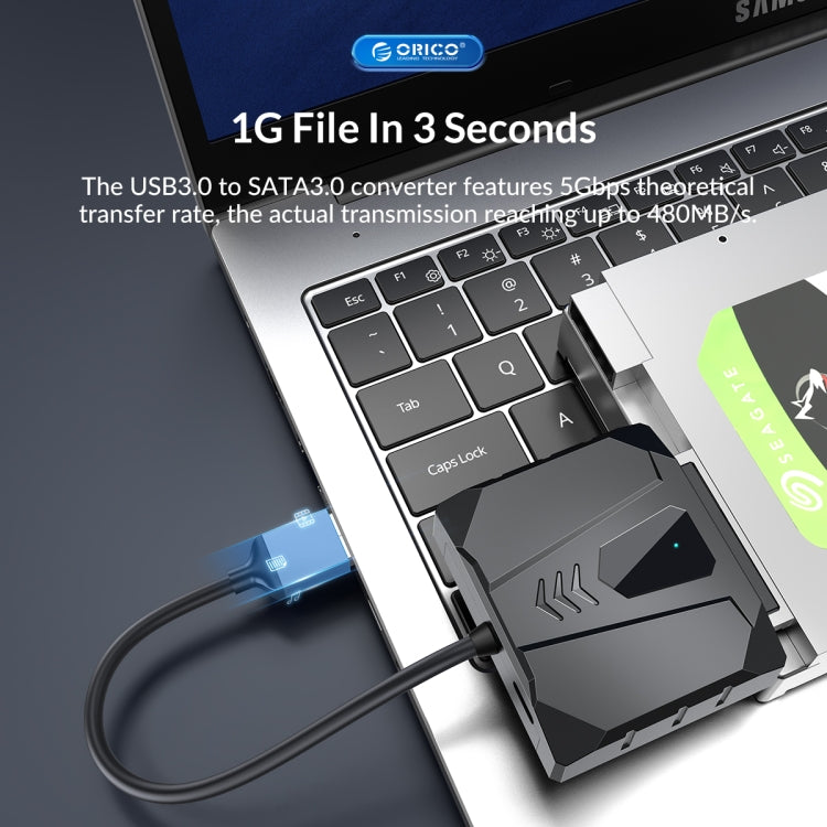 ORICO UTS2 USB 2.0 2.5-inch SATA HDD Adapter with Silicone Case, Cable Length:0.3m - USB to IDE / SATA by ORICO | Online Shopping UK | buy2fix