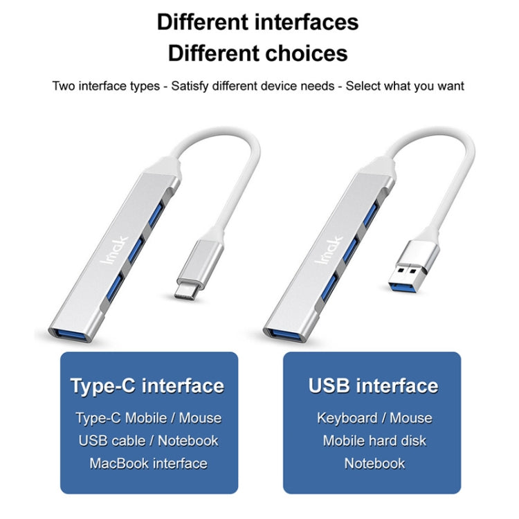 imak 4 in 1 Multifunctional Docking Station HUB, Interface:USB-C / Type-C(Grey) - Computer & Networking by imak | Online Shopping UK | buy2fix