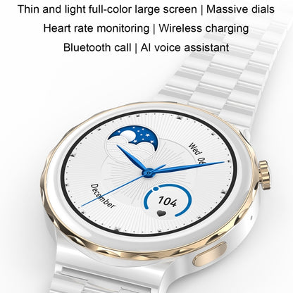 Ochstin 5HK43 1.32 inch Round Screen Smart Watch Supports Bluetooth Call Function/Blood Oxygen Monitoring, Strap:Steel(Silver) - Smart Wear by OCHSTIN | Online Shopping UK | buy2fix