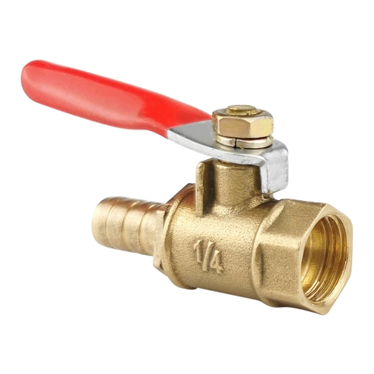 LAIZE Pneumatic Hose Connector Copper Ball Valve, Specification:Inside 2-Barb 8mm -  by LAIZE | Online Shopping UK | buy2fix