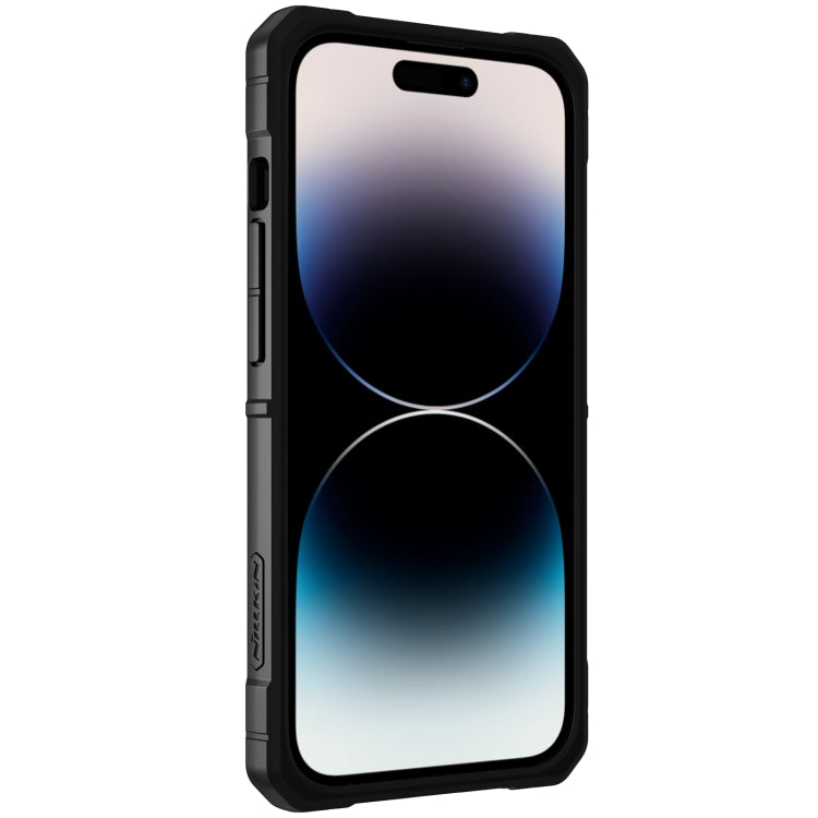 For iPhone 14 Pro NILLKIN Sliding Camera Cover Design TPU + PC Magnetic Phone Case(Black) - iPhone 14 Pro Cases by NILLKIN | Online Shopping UK | buy2fix